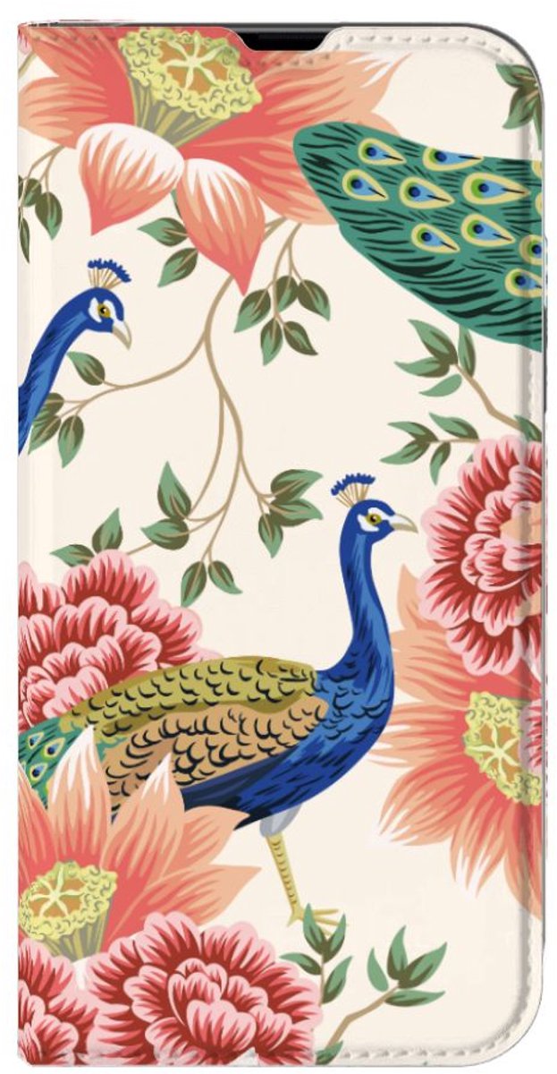 Hoesje maken voor iPhone 13 Pro Max Pink Peacock