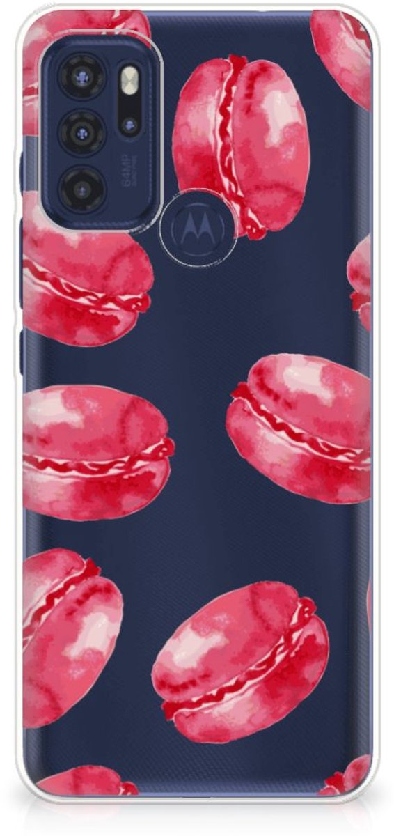 Motorola Moto G60s Siliconen Case Pink Macarons