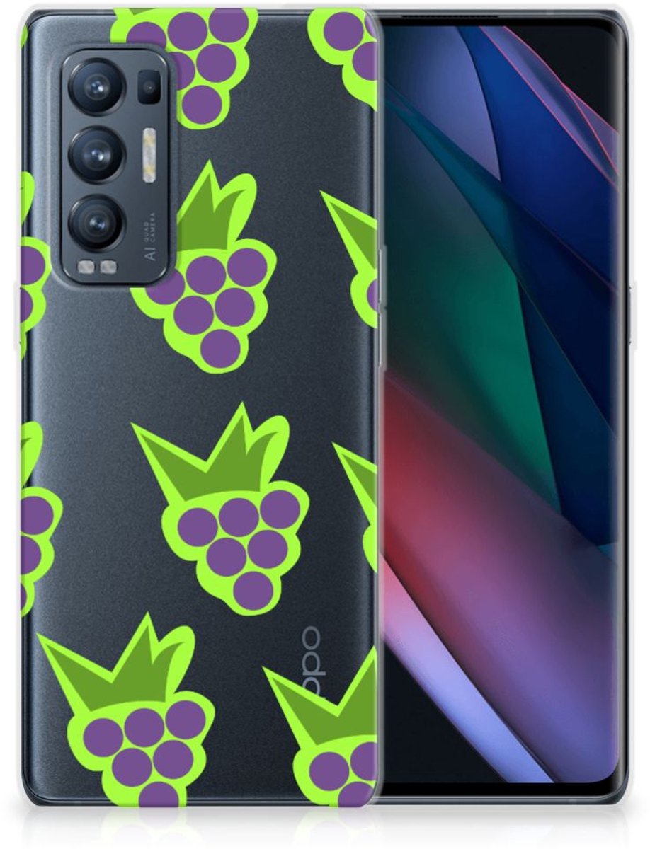 TPU Hoesje voor OPPO Find X3 Neo Siliconen Case Druiven