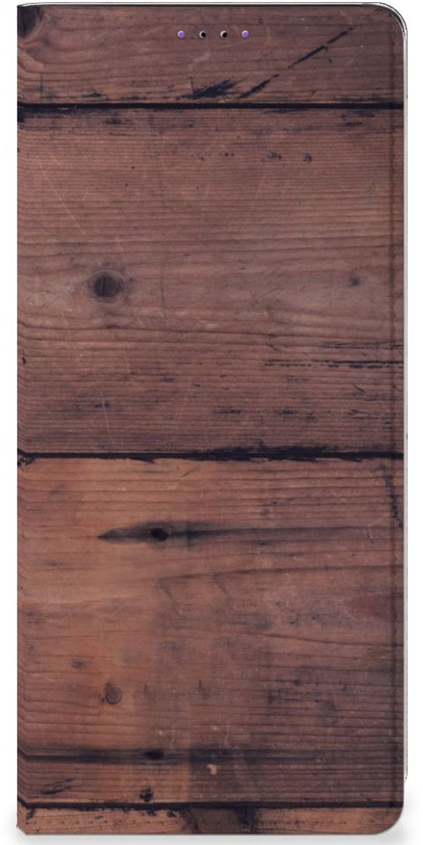 Samsung Galaxy A22 5G Book Wallet Case Old Wood