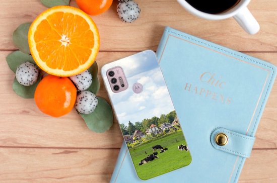 Coque arrière en Siliconen souple Motorola Moto G30 | Étui pour téléphone G10 Vaches hollandaises