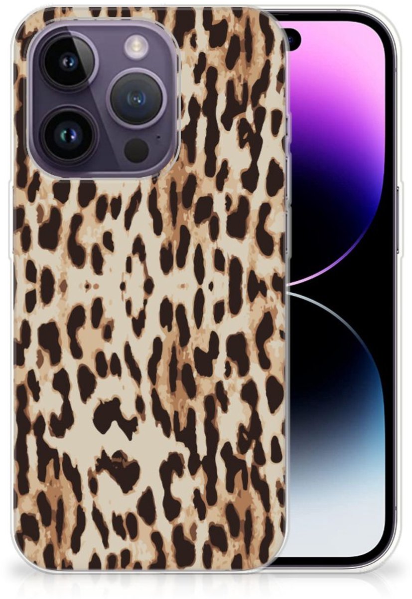 Apple iPhone 14 Pro TPU Hoesje Leopard