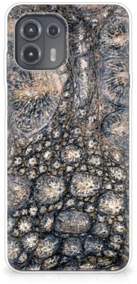 Motorola Edge 20 Lite TPU Hoesje Krokodillenprint