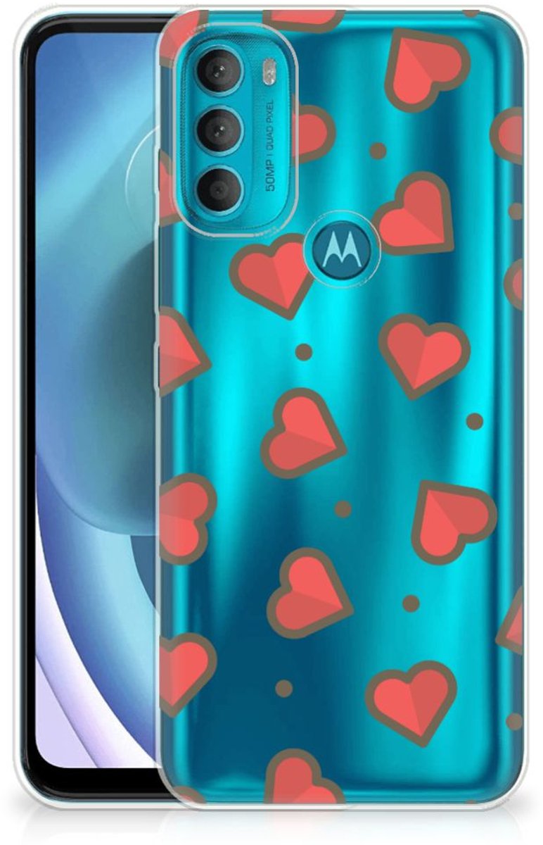 Motorola Moto G71 5G TPU bumper Hearts