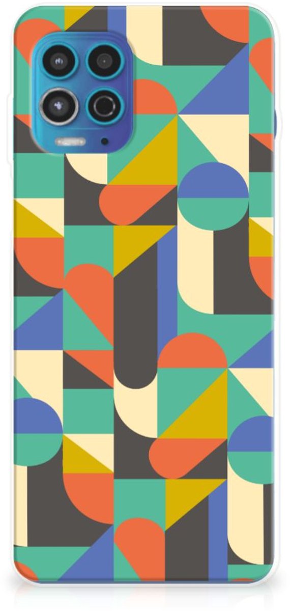 Motorola Moto G100 TPU bumper Funky Retro