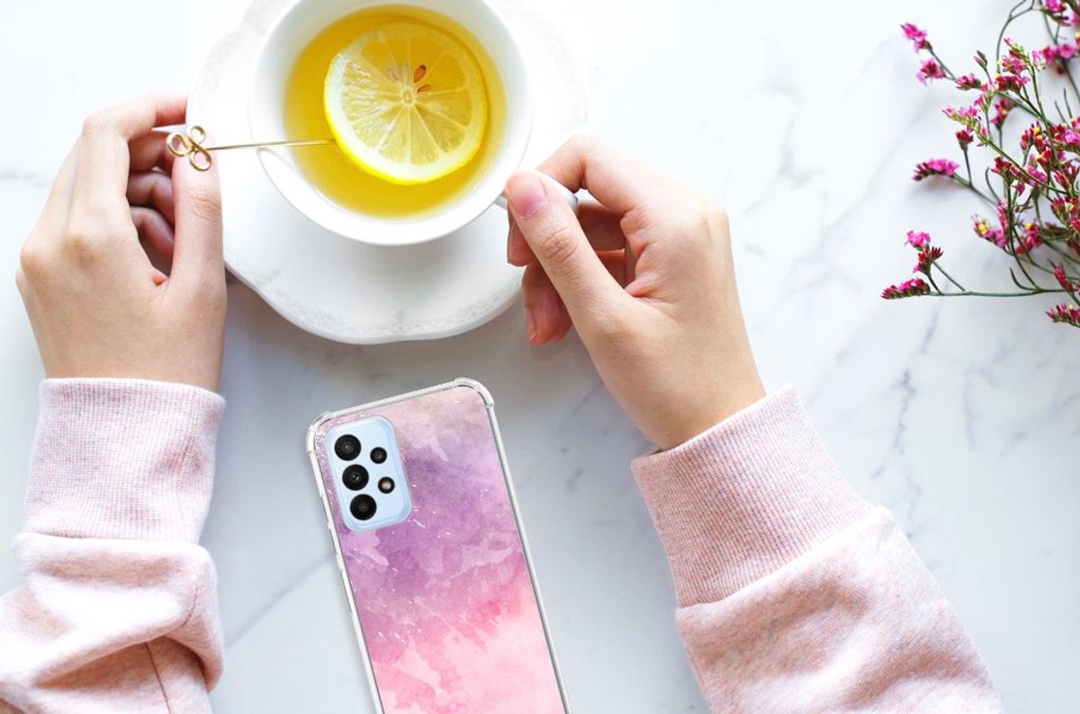 Back Cover Samsung Galaxy A23 Pink Purple Paint