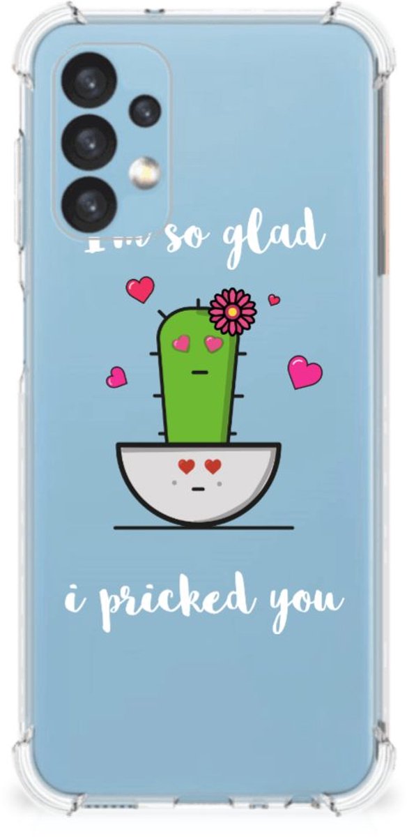 Samsung Galaxy A13 (4G) Stevig Bumper Hoesje Cactus Glad