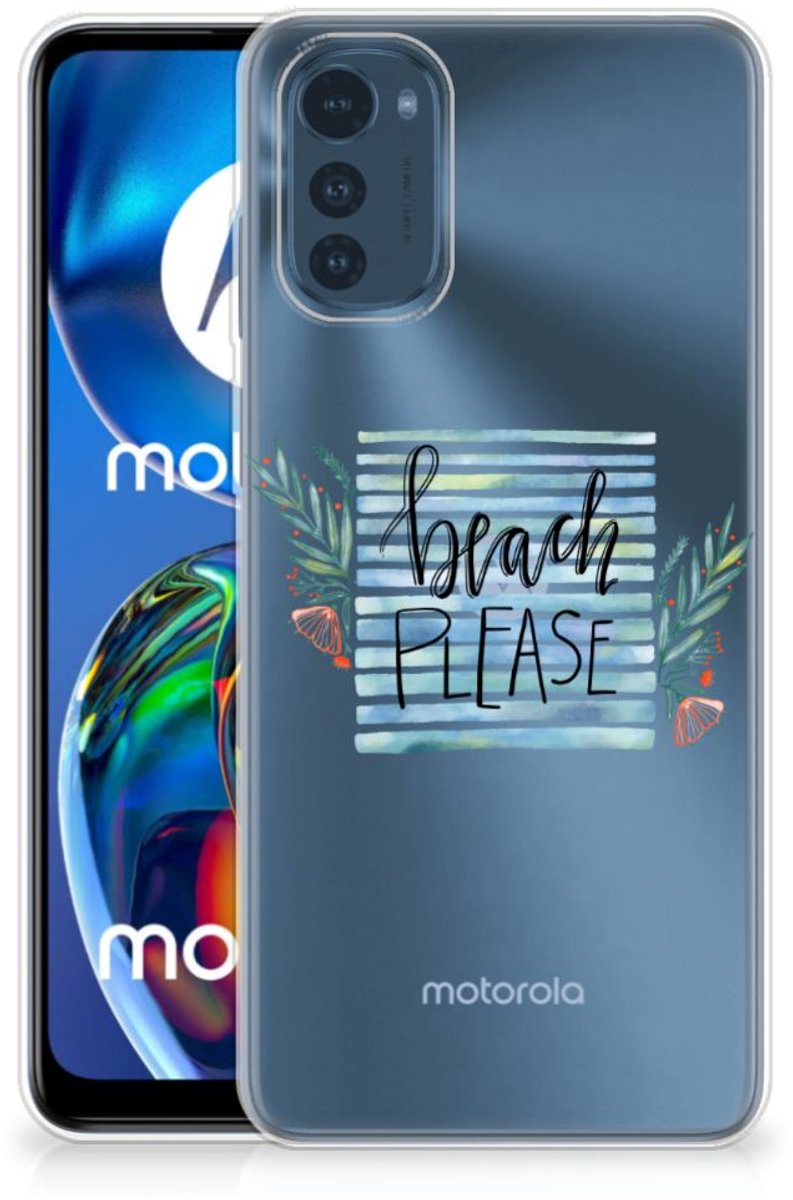 Motorola Moto E32/E32s Telefoonhoesje met Naam Boho Beach