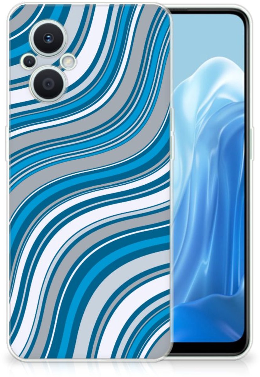 OPPO Reno8 Lite TPU bumper Waves Blue
