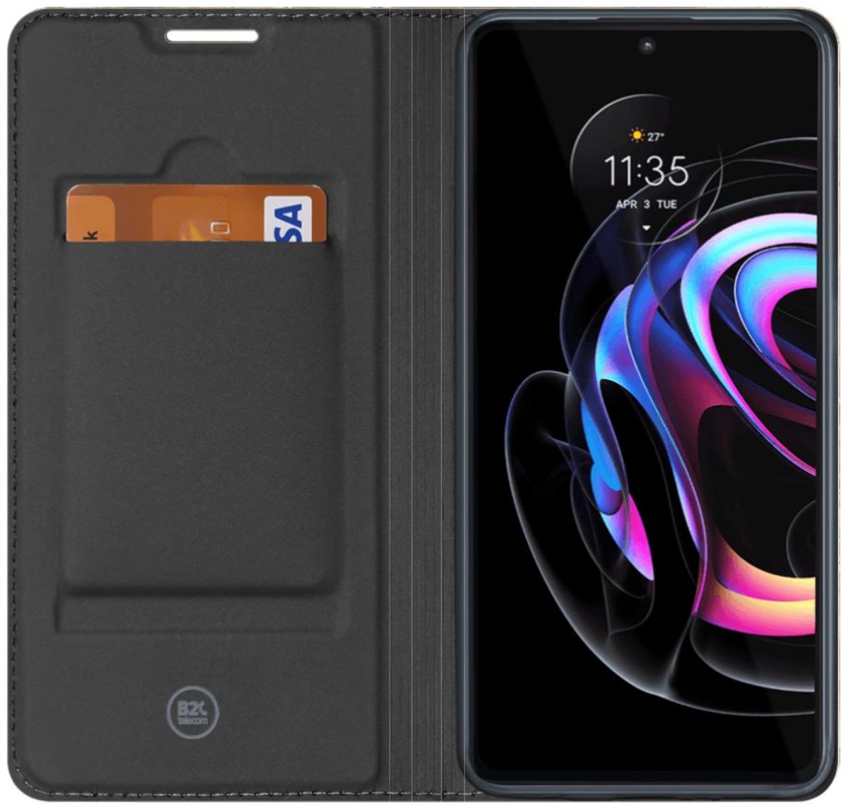 Motorola Edge 20 Pro Standcase Marmer Creme