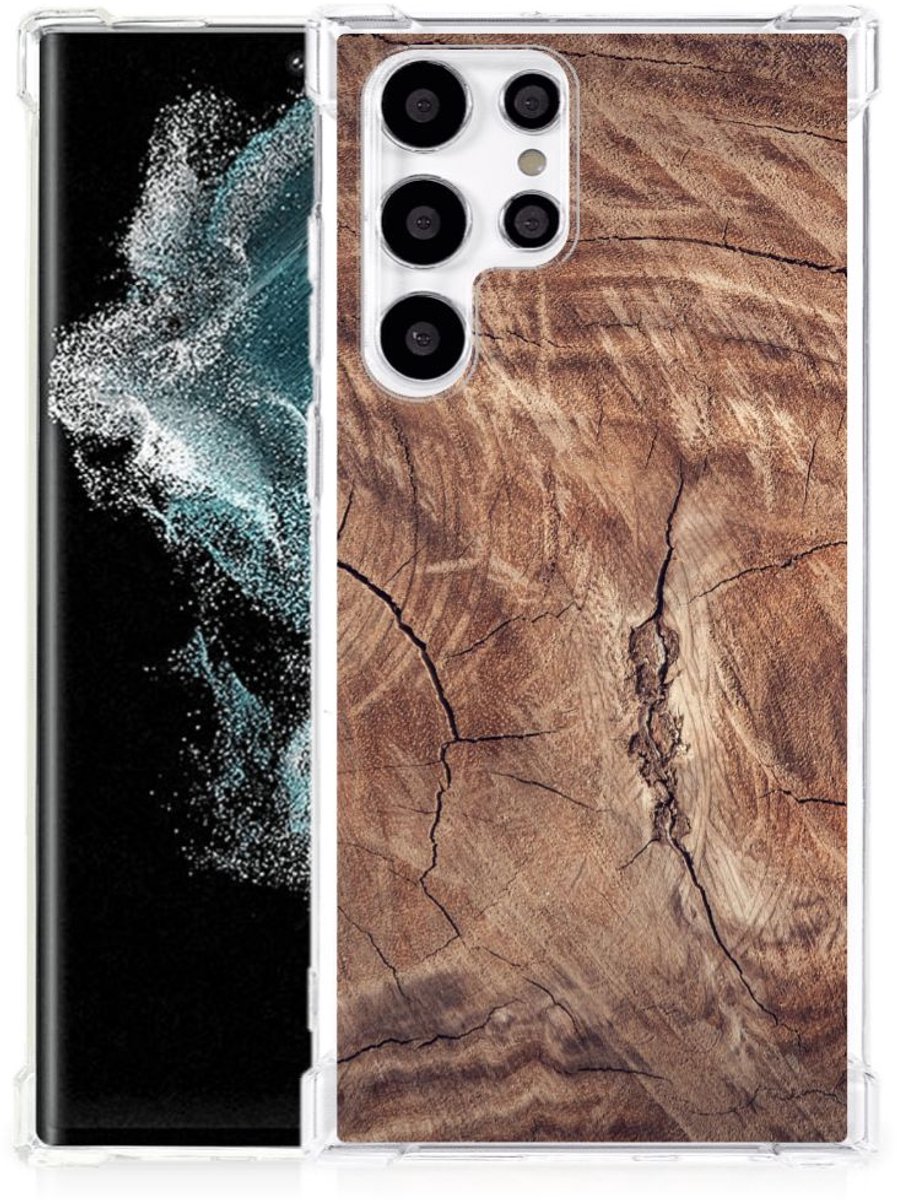 Samsung Galaxy S22 Ultra Stevig Telefoonhoesje Tree Trunk