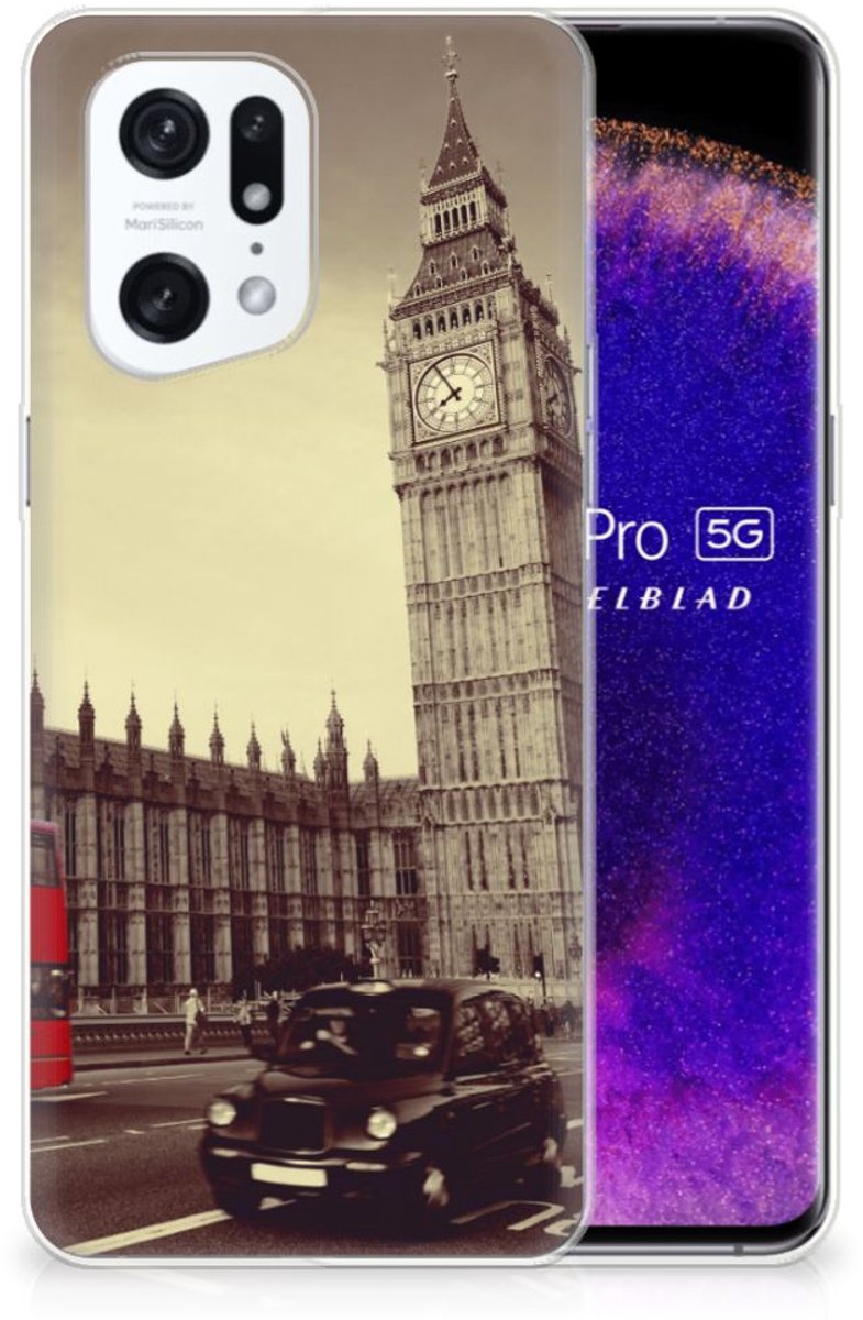 OPPO Find X5 Pro Siliconen Back Cover Londen