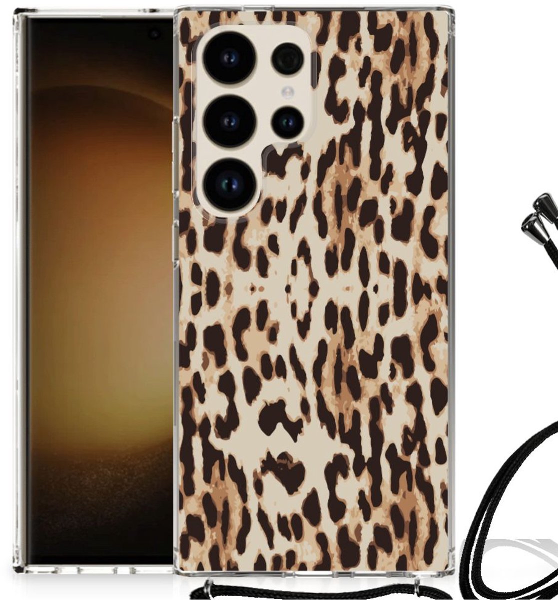 Samsung Galaxy S24 Ultra Case Anti-shock Leopard