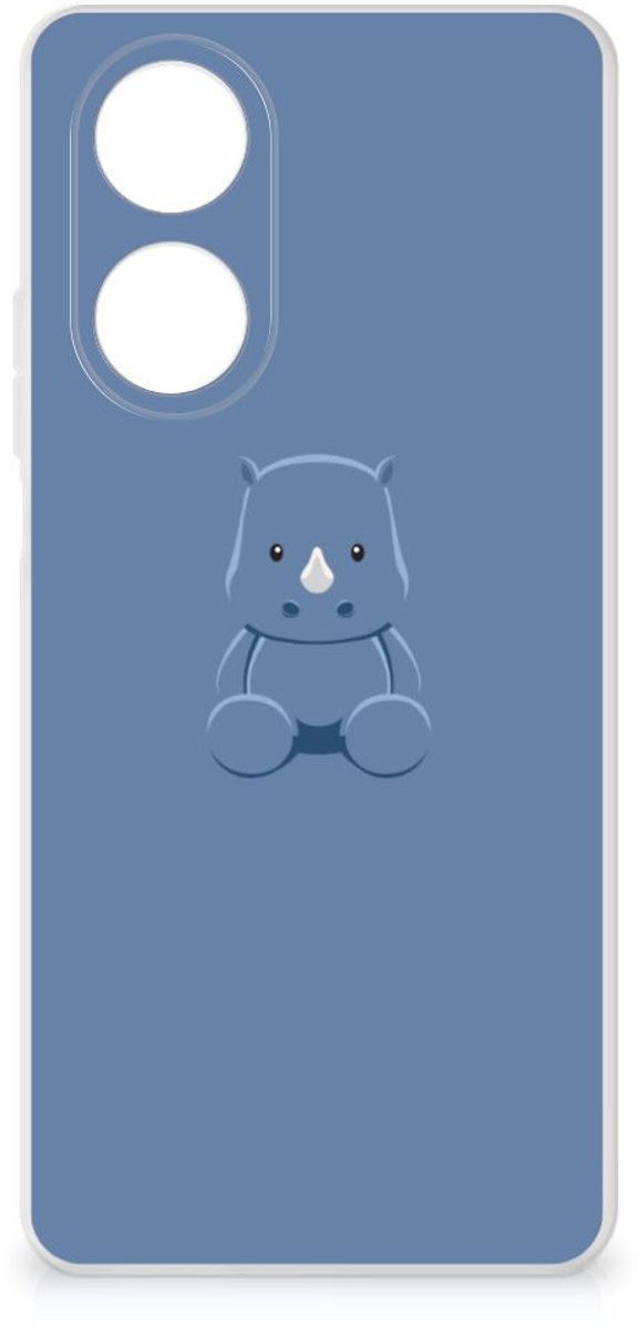 OPPO A58 4G Telefoonhoesje met Naam Baby Rhino