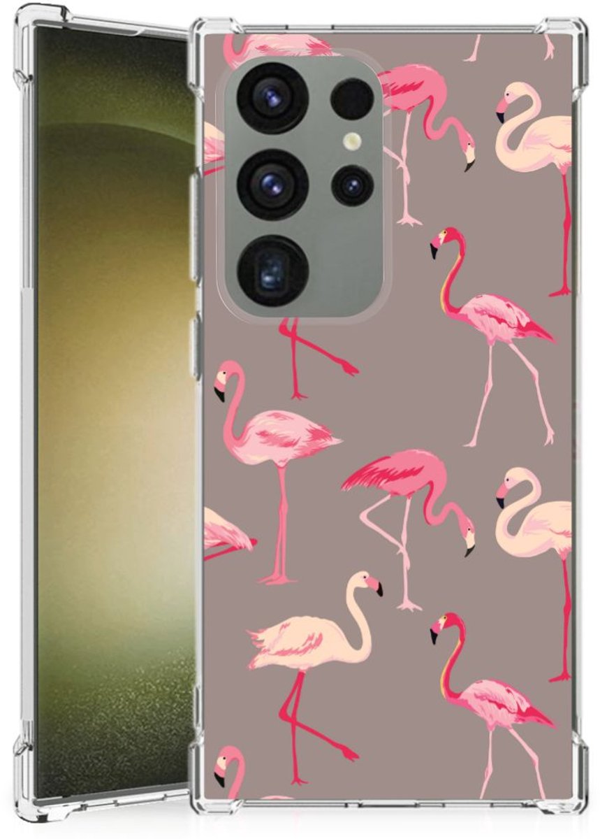Samsung Galaxy S24 Ultra Case Anti-shock Flamingo