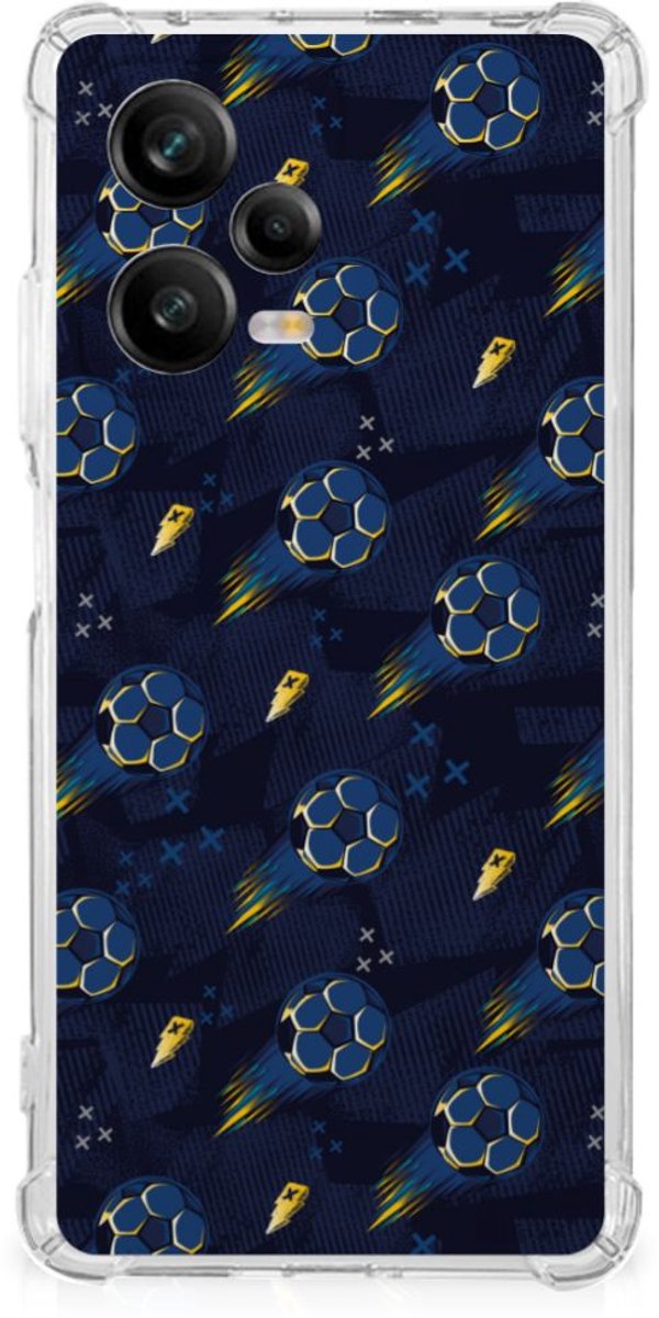 Doorzichtige Silicone Hoesje voor Xiaomi Redmi Note 12 Pro Plus Voetbal