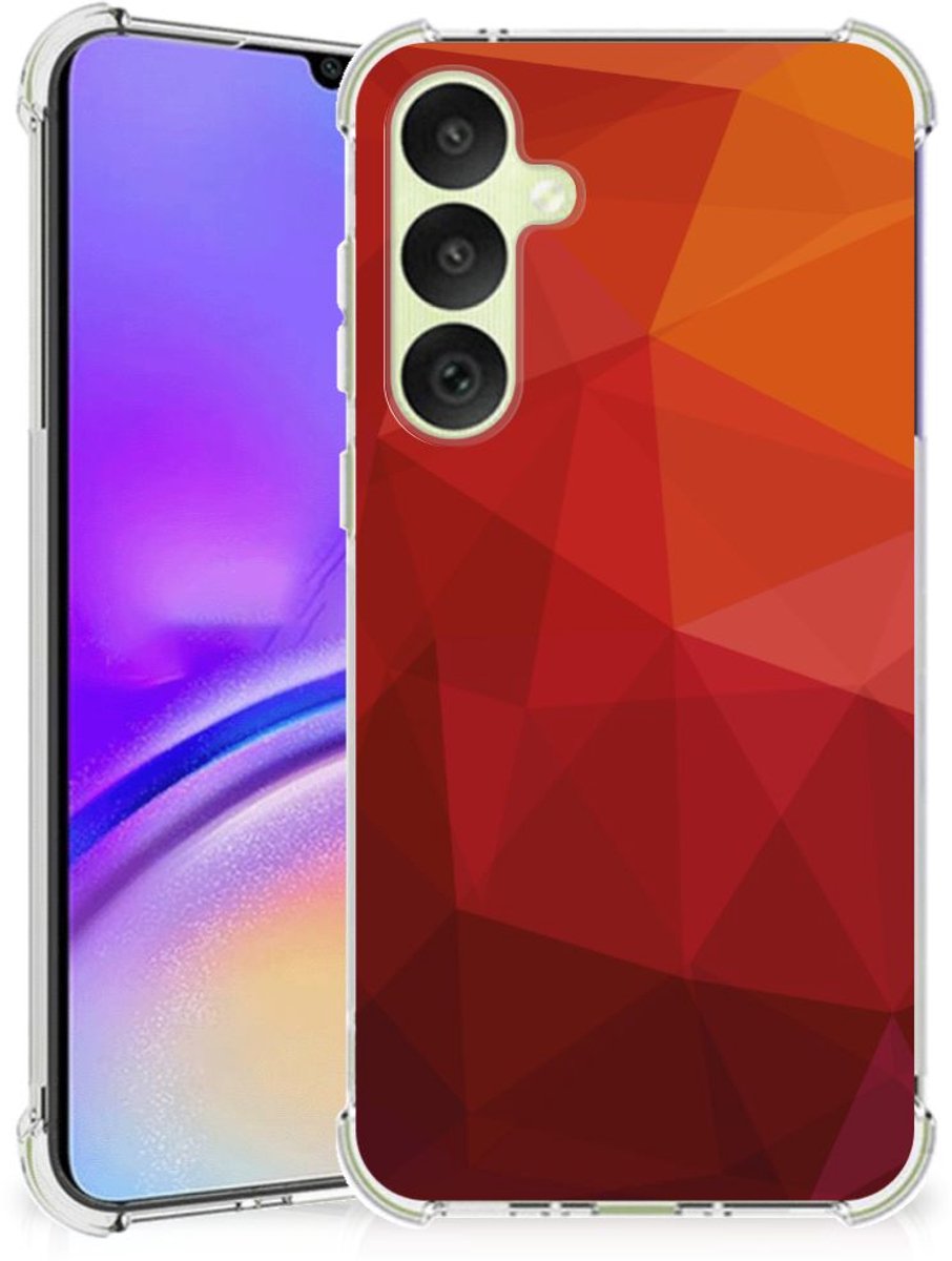 Shockproof Case voor Samsung Galaxy A35 Polygon Red
