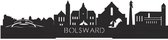 Skyline Bolsward debout Bois Zwart - 60 cm - Décoration d'intérieur design - Décoration à poser et à suspendre - Plus de villes disponibles - Cadeau pour lui - Cadeau pour elle - Anniversaire - Pendaison de crémaillère - Intérieur - WoodWideCities