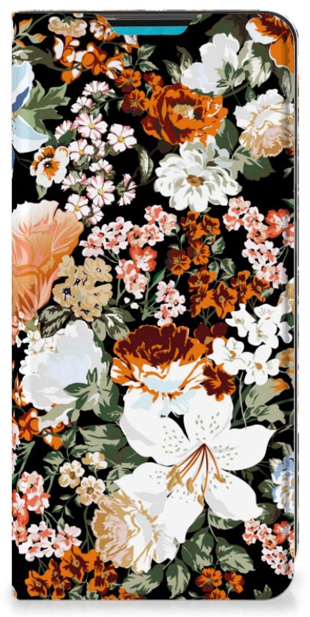 Smart Cover voor Samsung Galaxy A73 Dark Flowers
