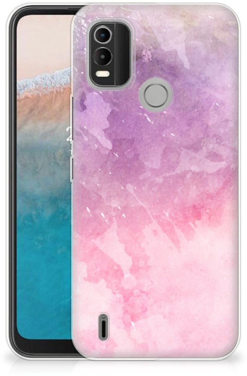 Hoesje maken Nokia C21 Plus Pink Purple Paint