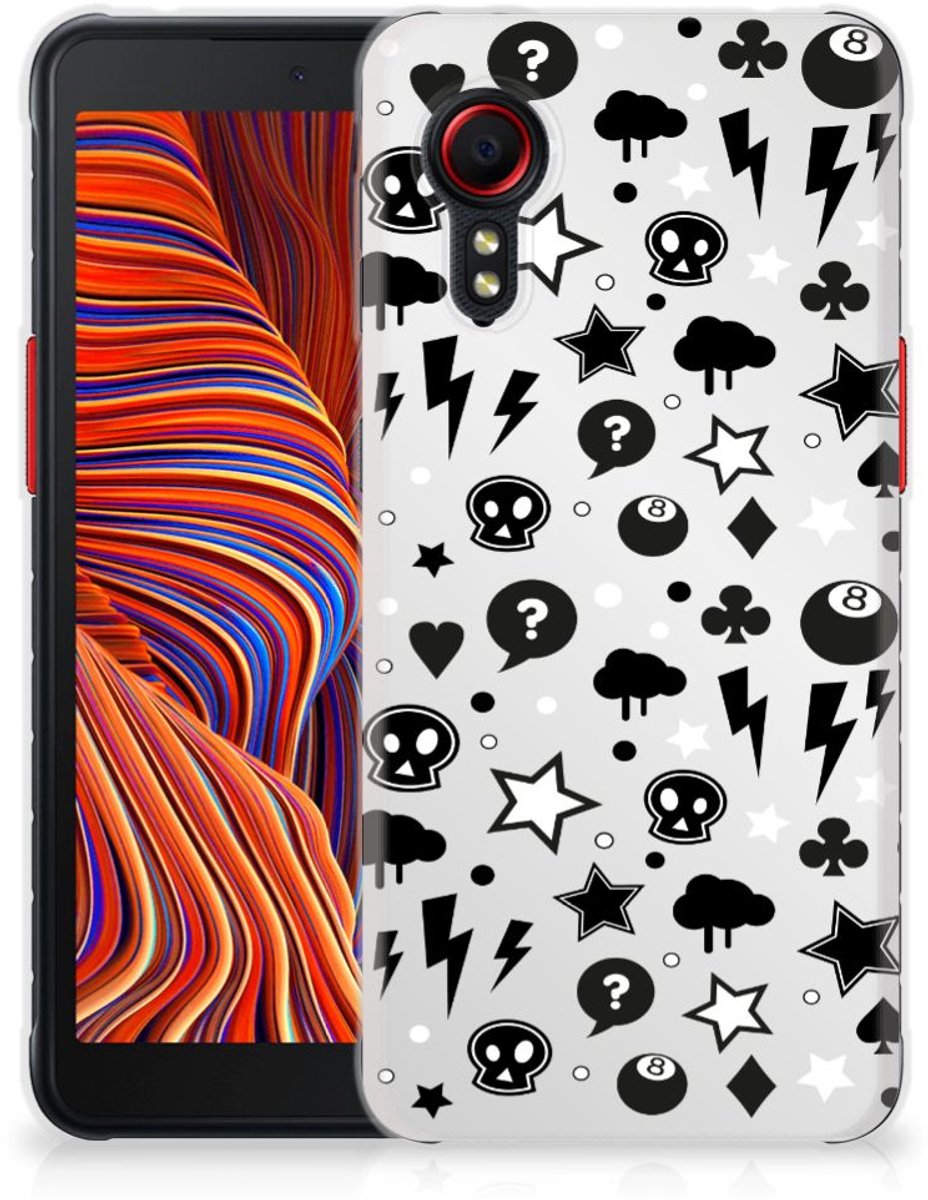 Silicone Back Case Samsung Galaxy Xcover 5 Silver Punk