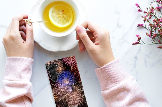 Coque Smartphone Cadeau Noël Samsung Galaxy S23 Plus Coque portefeuille Fireworks