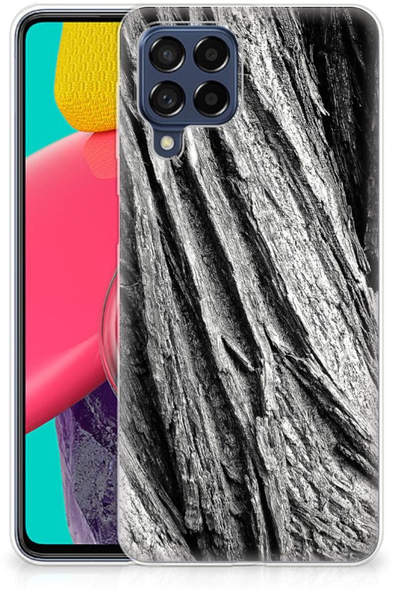 Bumper Hoesje Samsung Galaxy M53 Boomschors Grijs