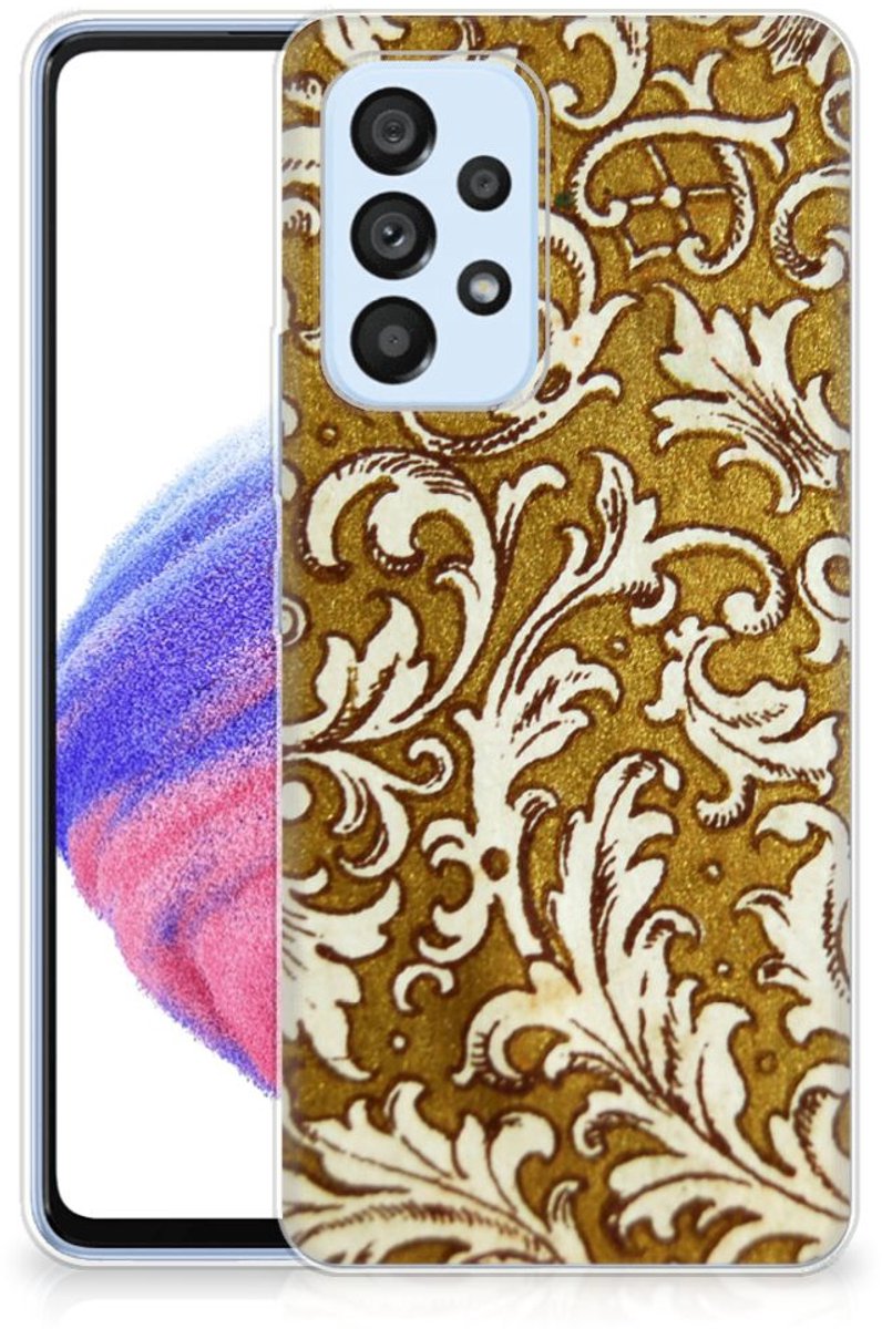 Siliconen Hoesje Samsung Galaxy A53 5G Barok Goud