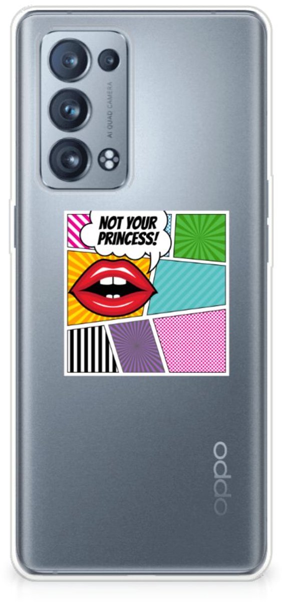 OPPO Reno 6 Pro Plus 5G Silicone Back Cover Popart Princess