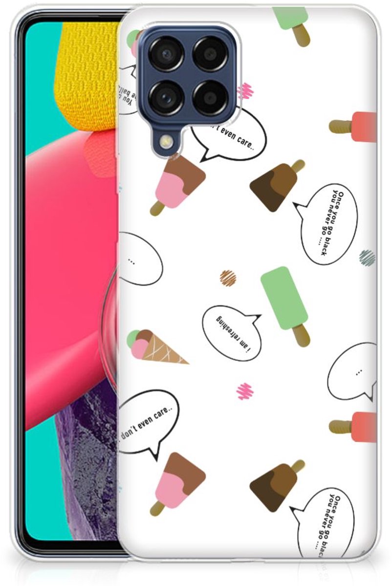 Samsung Galaxy M53 Siliconen Case IJsjes