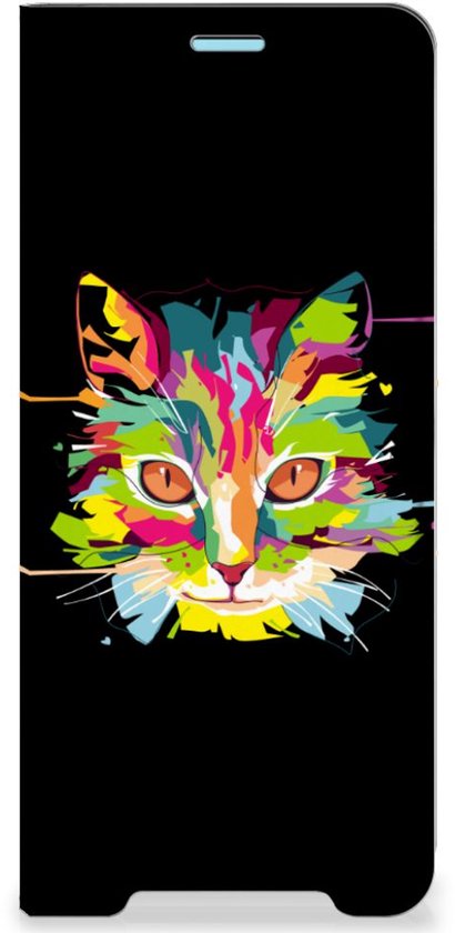 Etui pour smartphone Sony Xperia 10 III Etui portefeuille Cat' anniversaire mignons Couleur de chat