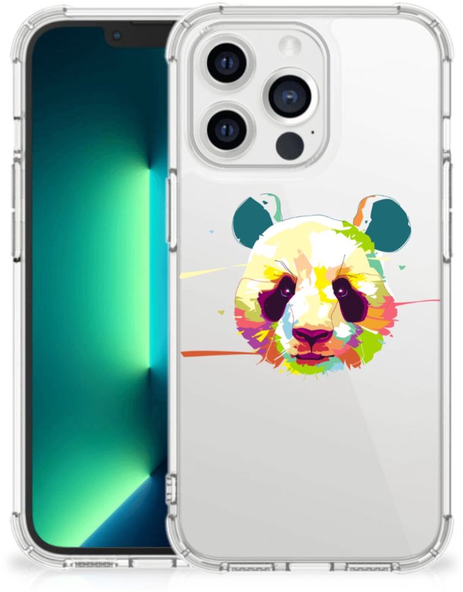 iPhone 13 Pro Max Stevig Bumper Hoesje Panda Color