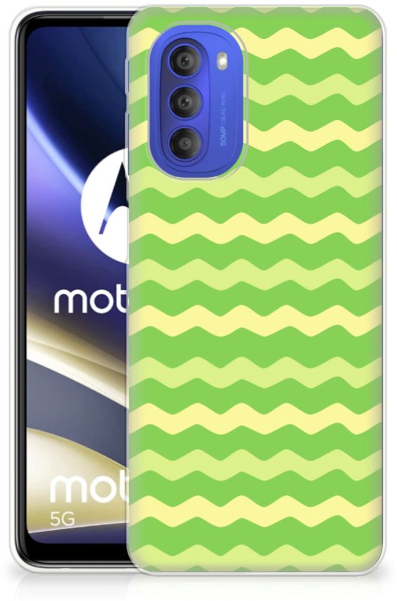 Motorola Moto G51 5G TPU bumper Waves Green