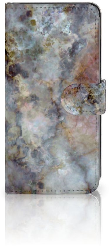 Étui pour téléphone portable Xiaomi 12 | 12X Couverture de Livre Grijs Marbre