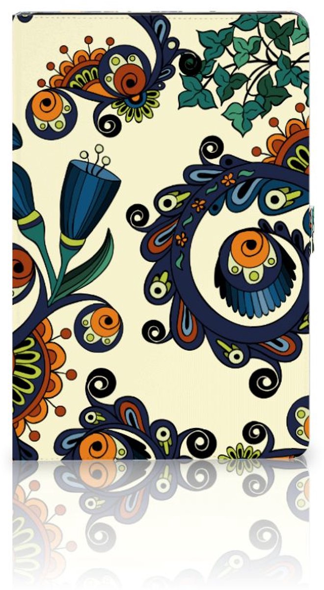 Book Case voor Tablet Hoes Samsung Galaxy Tab S7 FE | S7+ | S8+ Barok Flower