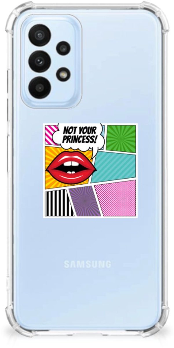 Samsung Galaxy A23 Anti Shock Bumper Case Popart Princess
