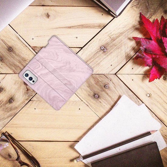 Étui à OnePlus 9 Smart Cover Marbre Pink