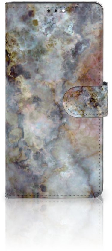 Étui pour téléphone portable Xiaomi Redmi Note 10 Pro Book Cover Marbre Grijs