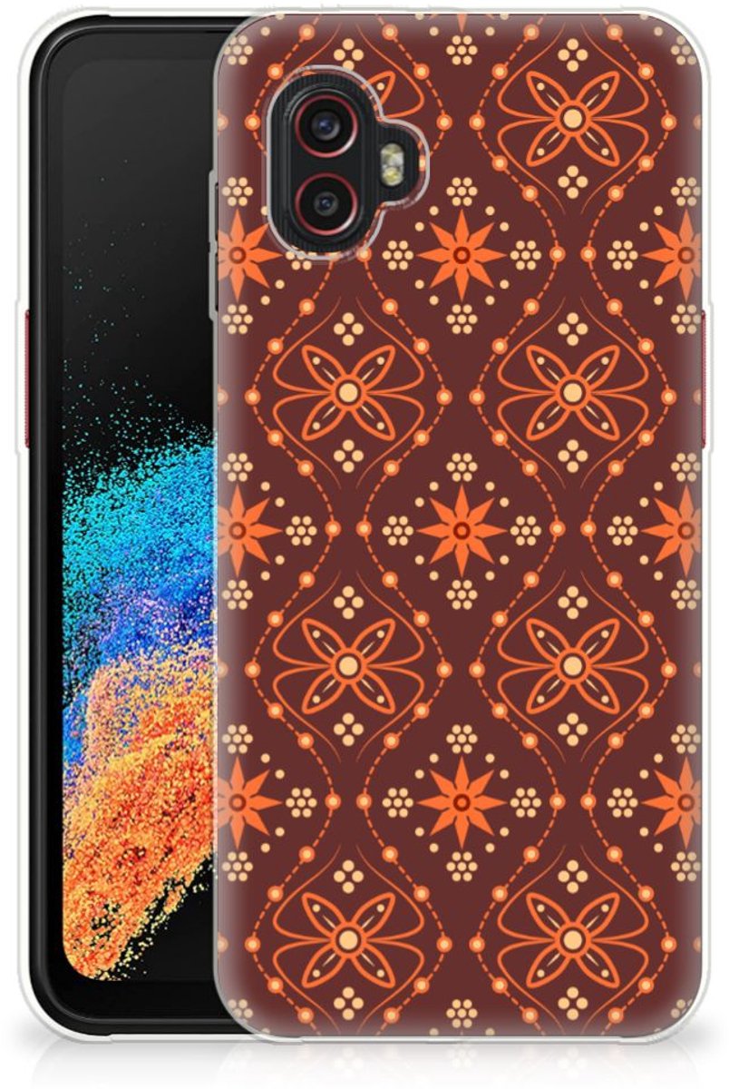 Samsung Galaxy Xcover 6 Pro TPU bumper Batik Brown