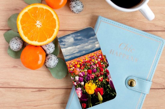 Coque de téléphone avec texte OPPO A15 Wallet Book Case Mother's Day Gift Tulips