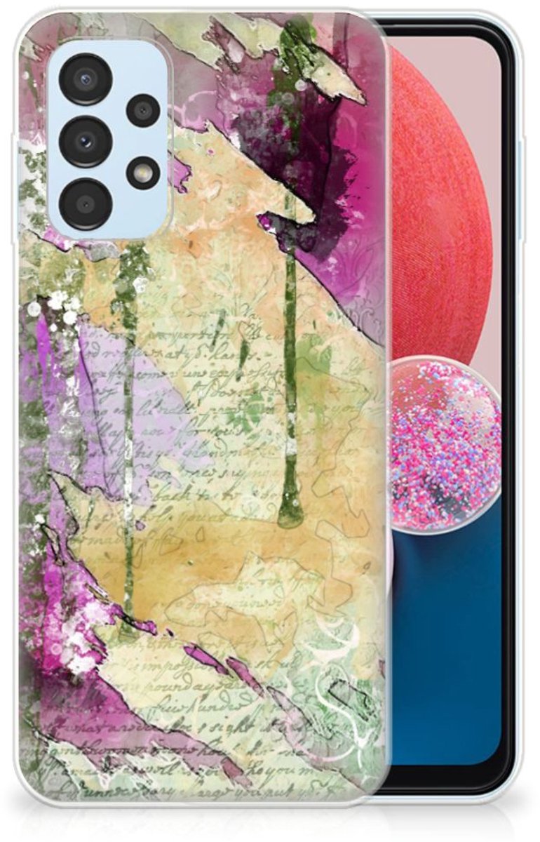 Back Cover voor Hoesje maken Samsung Galaxy A13 4G Letter Painting