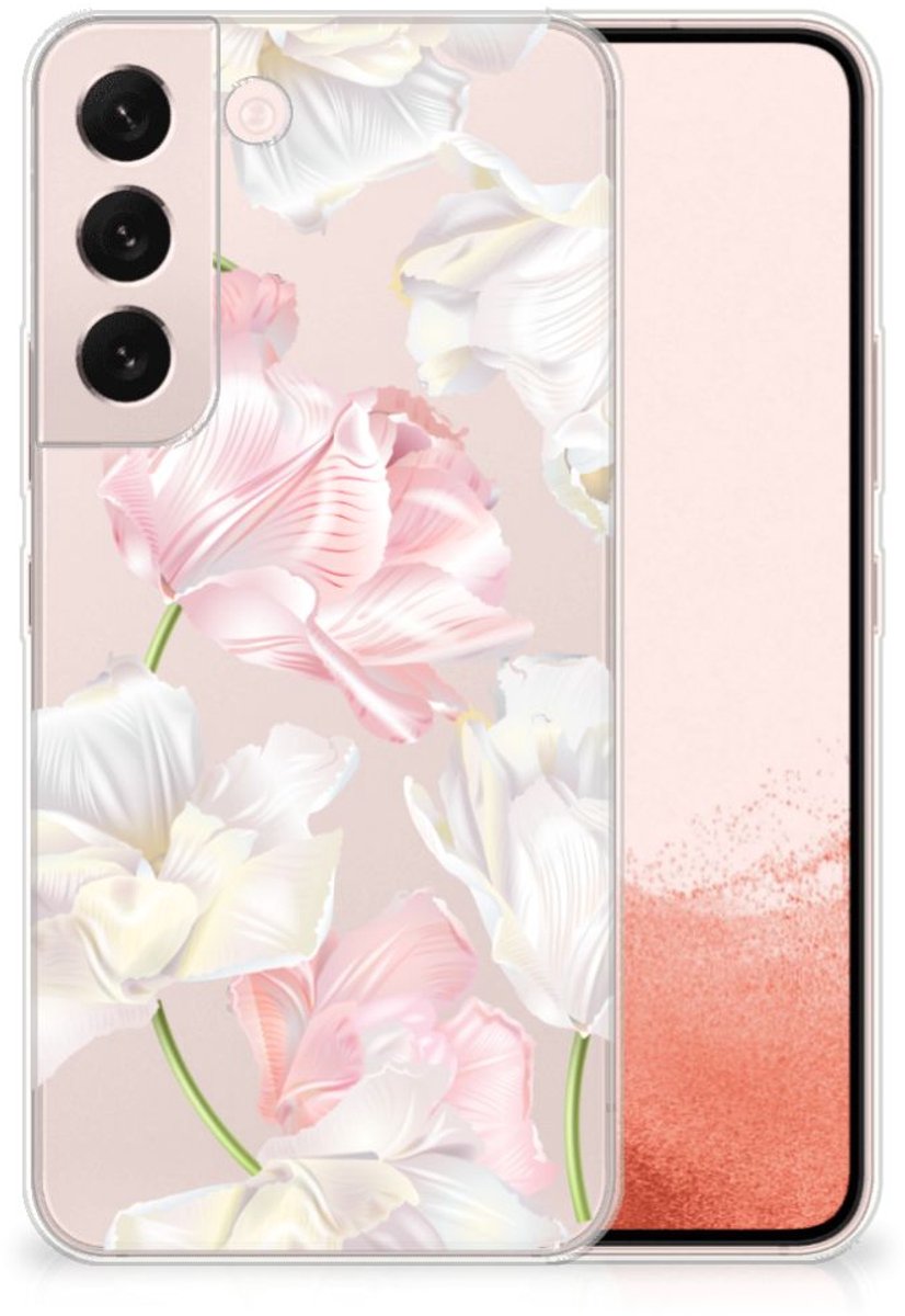 Back Cover voor Samsung Galaxy S22 TPU Case Lovely Flowers