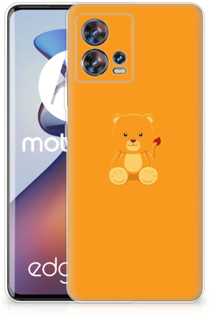 Motorola Edge 30 Fusion Telefoonhoesje met Naam Baby Beer