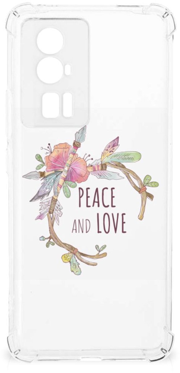 Xiaomi Poco F5 Pro Stevig Bumper Hoesje Boho Text