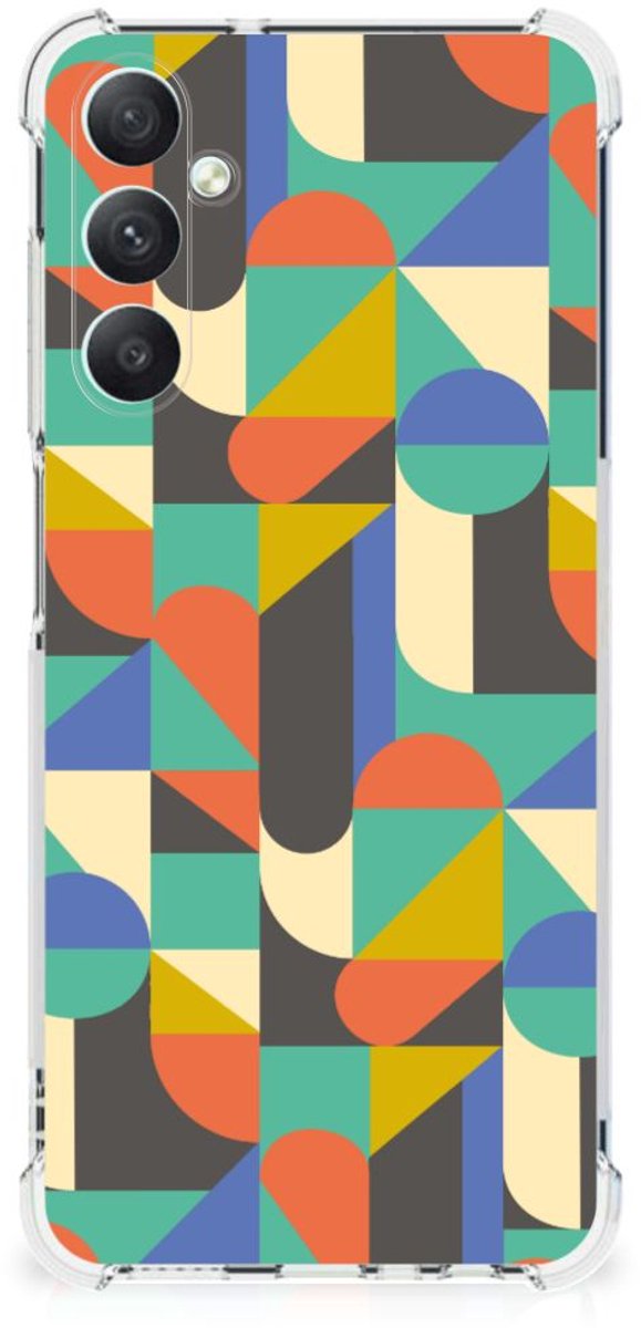 Samsung Galaxy A05s Doorzichtige Silicone Hoesje Funky Retro
