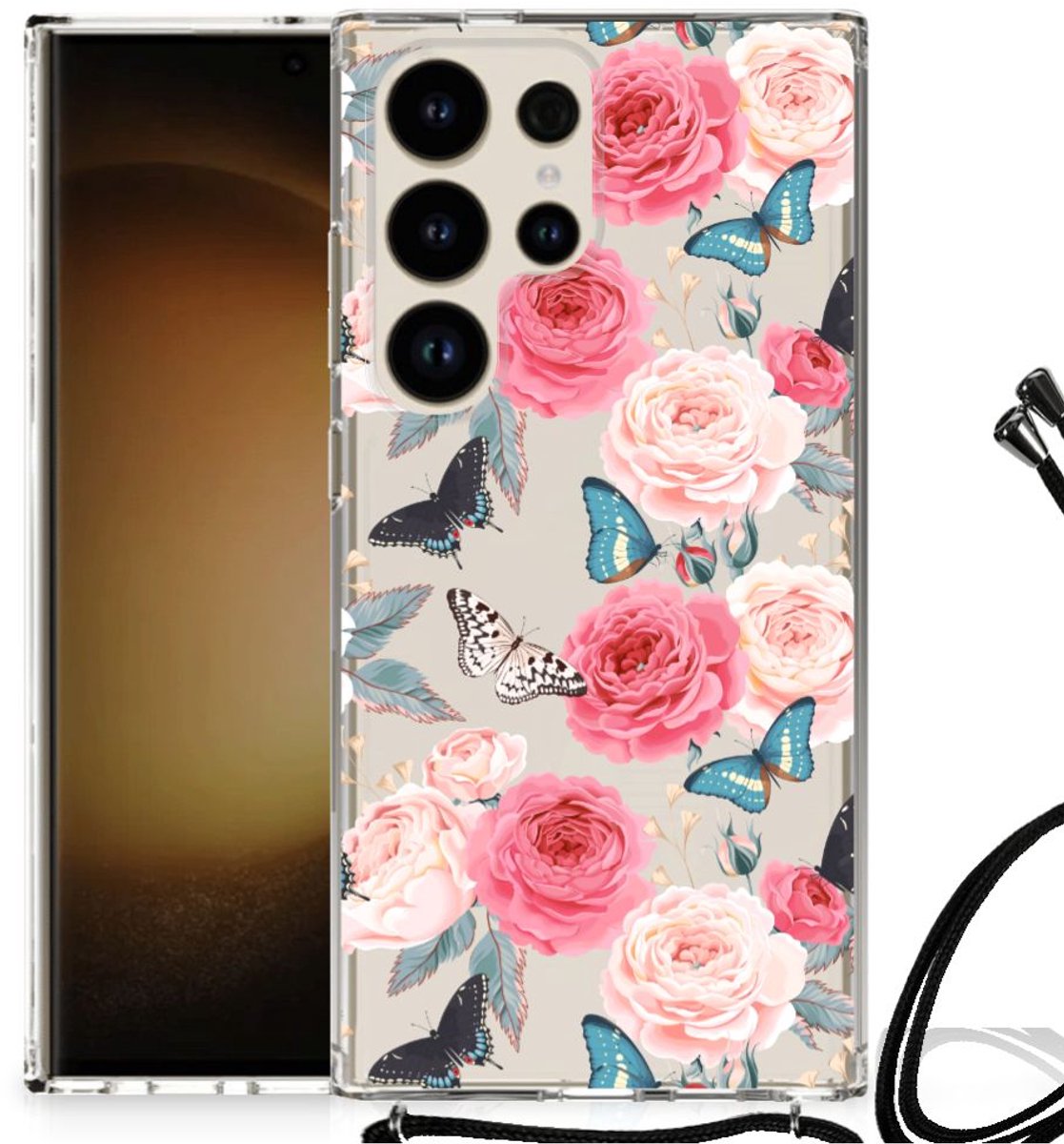 Samsung Galaxy S24 Ultra Case Butterfly Roses