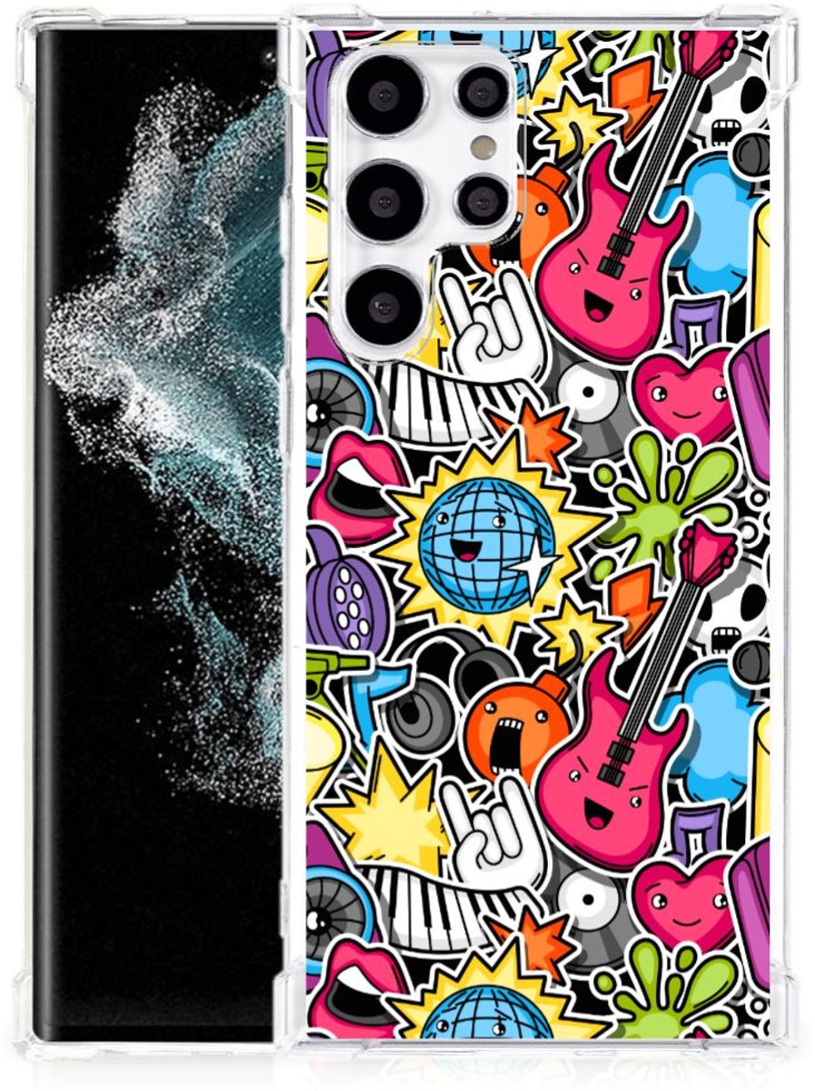 Samsung Galaxy S22 Ultra Anti Shock Bumper Case Punk Rock