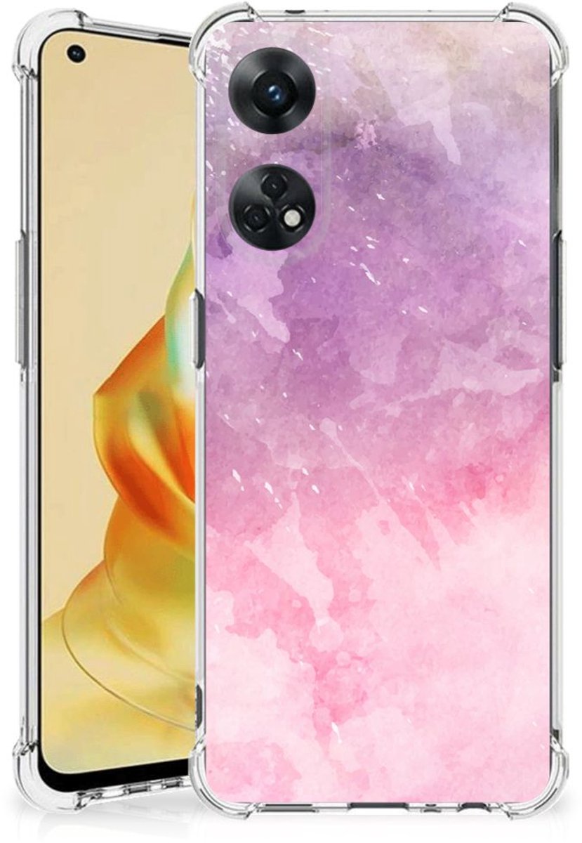 Back Cover OPPO Reno8 T 4G Pink Purple Paint