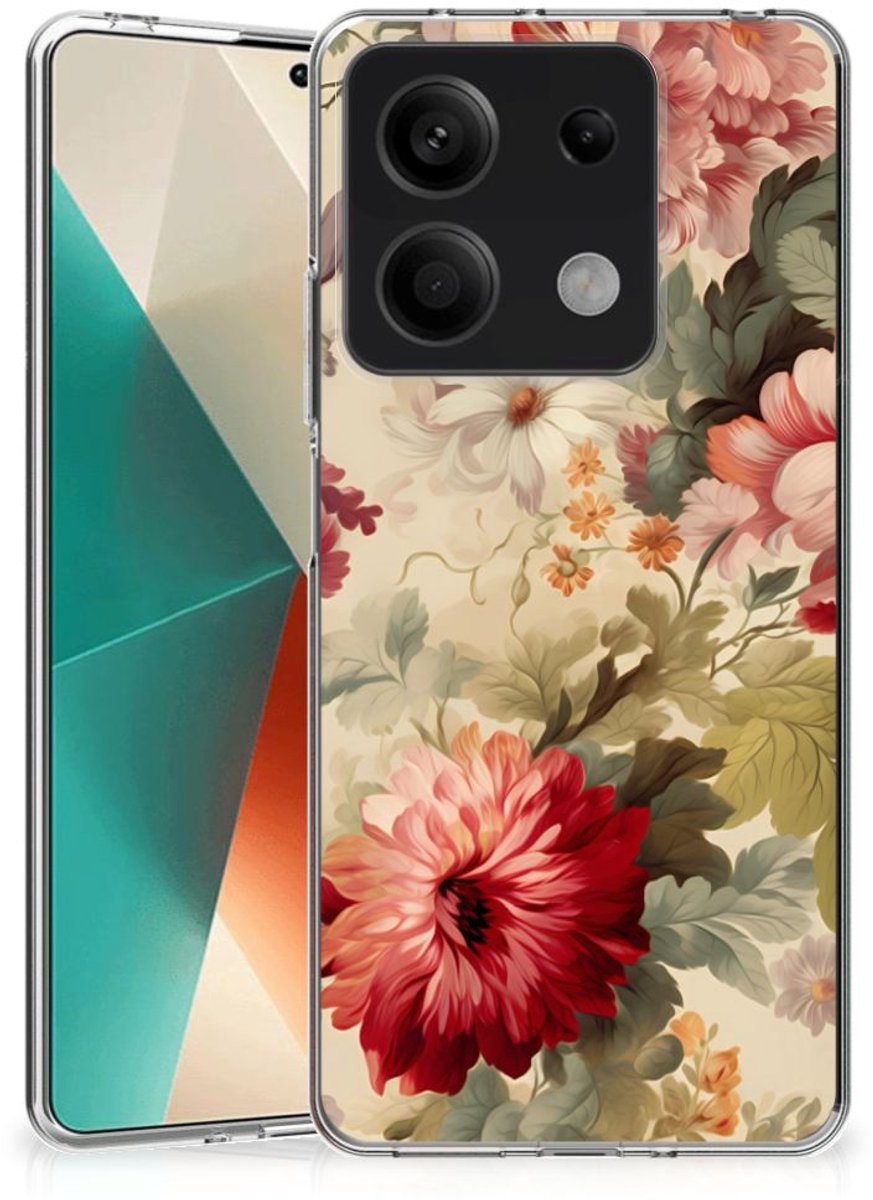 TPU Case voor Xiaomi Redmi Note 13 5G Bloemen