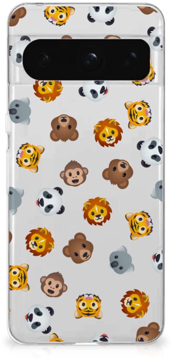 TPU bumper voor Google Pixel 8 Pro Dieren Emojis